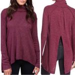 We The Free Free People  Split Back Turtleneck Sweater Size Medium purple Photo 1