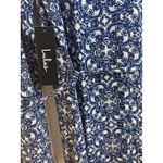 Lulus  Mandala Daydream‎ Medium Blue White Print Long Sleeve Maxi Dress Boho NWT Photo 6