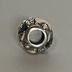 Pandora  Sterling Silver “Delicate Rose” Pink Enamel rose charm. Photo 2