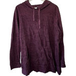 Motherhood Maternity  Purple Hooded Sweatshirt Hoodie Women's 1X Photo 0
