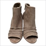 Vince Camuto Kentvi Peep Toe Booties Sandals Women’s 8M Tan Cut Out Heels Zip Size 8 Photo 15