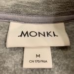 Monki Foo funnel neck fleece quarter zip relaxed loose fit pullover M Photo 5