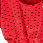 St. John Isaacsons Atlanta Top Vintage Santana Knit Sequin Shoulderpads Red 2 Photo 1
