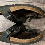 Birkenstock Gizeh Birko-Flor Thong black leather sandal size 36 Photo 4