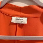 Neiman Marcus  Bright Orange Tie-Front Blouse Kimono Size Large Photo 2