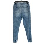 Tinseltown  JRS SZ 7 Jeans High-Rise Zip-Fly Distressed Frayed Hems Medium Wash Photo 4