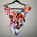 La Blanca Womens Multicolor Off-Shoulder One Piece Swimsuit Size 4 UPF 50+ Photo 1