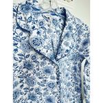 The Company Store Nightshirt Small Cottagecore Button Front Cotton Nightgown Blue Photo 5