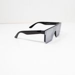 ZARA Black Mirrored Reflective Square Oversized Windshield Sunglasses Photo 1