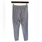 Free People Skinny Jeans Jeggings Blue Railroad ivory pinstripe stretch pant Photo 2