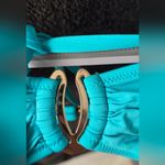 Lascana Ruched Bandeau Bikini Top & Classic Bottom Turqoise 36 A/B & 34 Small Blue Photo 2