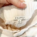 Z Supply  High Rise Wide Leg Farrah Linen Blend Pants Trousers Cream Ivory Small Photo 2