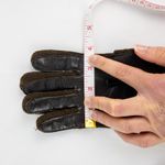 Interpur Vintage Brown Knit Fabric Vinyl Patch Gloves Womens One Size Photo 14