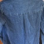 Anthropologie  Rails Denim Chambray Tie Neck Long Sleeve Button Down Blouse Photo 2