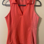 Athleta Womens  Everyday Polo‎ Tank Pink Orange Coral Size XS Photo 0