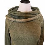 Free People Beach olive Green Long Sleeve cowl neck Pullover Photo 1