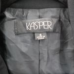 Kasper Black Embroidered Floral Mandarin Blazers Jackets Coats Business Formal 6 Photo 7