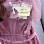 JCPenney Fashion vintage 70s Pink Chiffon ruffle floor length Dress prom costume Size 12 Photo 11