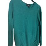 Teal Mosino Crewneck Sweater Long Sleeve Knit Pullover Casual Wear Size L Green Size L Photo 2
