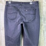 Lee  12 Short Regular Fit Straight Leg Mid Rise Secretly Shapes Gray/Blac… Photo 4