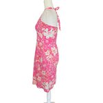 Vintage y2k Hawaiian Floral Halter Dress Pink Size undefined Photo 1