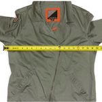 Volcom Women Olive Green Moto Jacket Asymmetrical Zip Bomber Style XL TG Photo 6