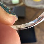 ring size 7 925 sterling silver halo cushion cut new moissanite Photo 2