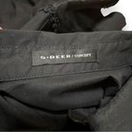 S•Deer Black Gothic Classic Solid Mesh Sleeve Mini Shirt Dress Photo 11