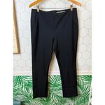 Veronica Beard Scuba Slim-Fit Pant Black High-Rise Cropped Pant - Size - 12 Photo 6