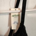 Aerie  Black Lace Trim Bralette Bra Triangle Cup Soft Comfortable Size Medium Photo 3