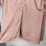 Vtg Saxton Hall Blush Pink Shimmer Trench Coat Jacket Sz 10 Belted Waist Photo 13