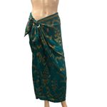 Women’s Rayon Sarong Wrap Skirt Made in Bali Resortwear Coverup Vacation Blue Size XS Photo 1