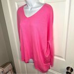 Red Dress Miracle I’ll Wait For You Relaxed Dolman Knit Sweater Top Pink ML Pink Size L Photo 3