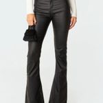 Edikted  Leather Flare Pants Photo 0