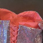 Women’s Pink Full Length Sparkly Tulle & Sequined Prom Party Dress Size S NWT Photo 7