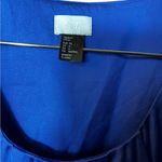 H&M  Blouse Royal Blue Sleeveless Modern Classic Polyester Size 6 Small‎ Photo 1