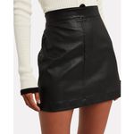 Helmut Lang  core stretch leather mini skirt‎ Size 10 Photo 3