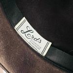 Vintage Geo W Bollman Lords Chocolate Doeskin Felt Wool Hat Feather Photo 6