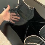 Victoria's Secret Victoria’s Secret velvet body suit, backless, sleeveless, animal print trim,S Photo 7