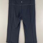 Lululemon Grey Lavender Purple Reversible Groove Crop Athletic Workout Leggings Photo 10