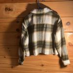 FOR THE REPUBLIC -Women’s size small cropped long sleeve plaid button down by Photo 1