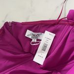 Jewel Badgley Mischka Rosette Mini Dress Pink Off The Shoulder Size 2 Cocktail Photo 3