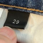 Vervet Flying Monkey Jeans Size 29 Asymmetrical Button Fly Distressed Blue Cropped Jean Photo 7