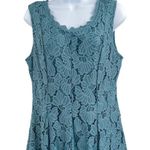 Altar'd State  Floral Lace Crochet Sleeveless Asymmetrical Hem Mini Dress Large Photo 3