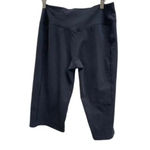 Nike ‎ black cropped Women's Dry Fit Cotton Polyester Blend Legging 1402LM…​​ Photo 2