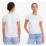 Madewell  | NWT Essential Slim Tee in Lightweight Cotton in White | Sz S Photo 1