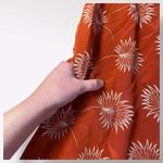 Madewell  Red Palm Print Ruffle Off Shoulder Silk Mini Dress Size M‎ Classic Photo 5