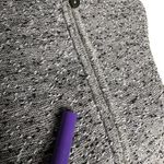 Jamie Sadock Textured Full Zip Sweater Women Size L Cozy Pockets Cabincore Purple Size L Photo 5