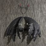 Spirit Black angel wings and devil headband Photo 0