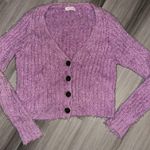 stitch & pine purple cozy button up sweater cardigan size small Photo 0
